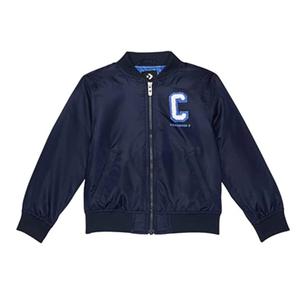 Детская куртка-бомбер Converse из синели, с длинными рукавами и полной застежкой-молнией, RED599