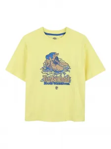Футболка с принтом Timberland Kids, желтый