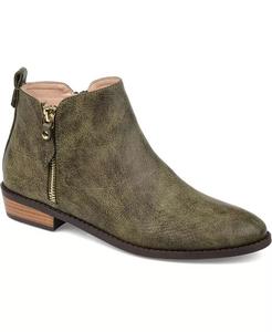 Женские ботильоны Ellis с боковой молнией Journee Collection, зеленый