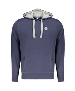 Синие худи с центральным карманом North Sails, синий