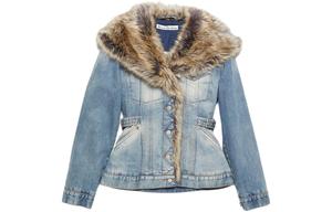 Стеганая куртка женская средне-синий Acne Studios