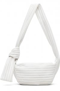 Issey Miyake Сумка Off-White из линейного трикотажа, размер 58