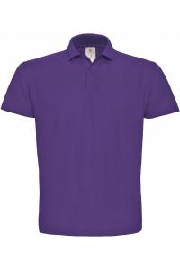 Рубашка-поло B&C с коротким рукавом, фиолетовый
