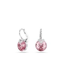 Серьги-подвески Bella V с золотистым покрытием Swarovski, Pink