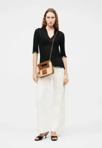 Стильная соломенная сумочка Love Moschino, Beige