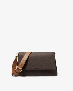 Женская сумка-бандо Nessa с принтом логотипов Michael Michael Kors, темно-коричневый