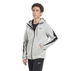 Толстовка Reebok DreamBlend Zip-Up Hooded Jacket, серый