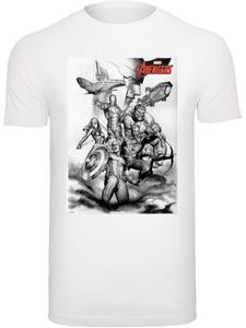 Рубашка F4NT4STIC Marvel Avengers Assemble Team, белый