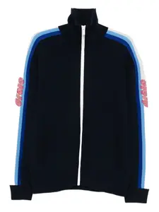 Кофта на молнии с боковыми полосами Drôle De Monsieur, синий