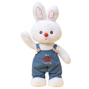 Кукла плюшевая Love Of Wormwood Mai Bunny в костюме кролика с комбинезоном, стоячая поза, высота 38см AIQINGCAOZHILIAN(WANJU)