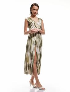 Платье Koton, хаки/оливковый