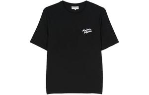 Футболка Cotton с вышитым логотипом Maison Kitsuné Maison Kitsune, черный