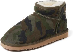Ботинки Fireside by Dearfoams Women's Riverland Shearling Fur Lined Mini Ankle Boot with Platform Slipper, Camo