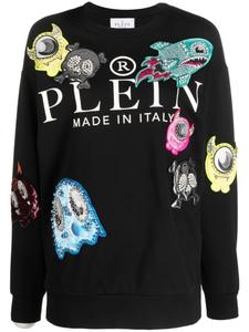 Philipp Plein толстовка Monsters с логотипом, черный