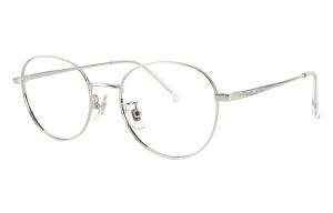 MUZU Унисекс овальные очковые оправы из сплава, Silver-C03 & Plano Blue Light Blocking Lens