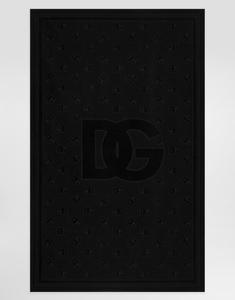 Пляжное полотенце с монограммой DG (115x186) Dolce&Gabbana, черный