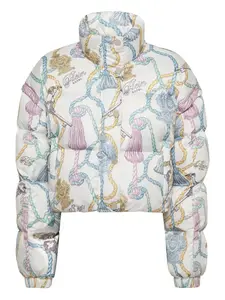 Куртка-пуховик с принтом в виде кисточек Philipp Plein, нейтральный
