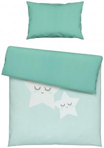 Постельное белье My Baby Lou белый, мятно-зеленый ширина/длина: 100/135 см