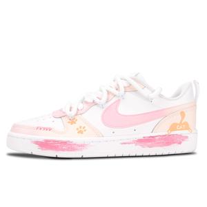 Детские скейтерские кроссовки Court Borough для младших школьников Nike, розовый