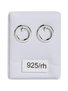 Adeliás Женские серьги - серьги-гвоздики из серебра 925 пробы с кубическим цирконием в серебряной оправе