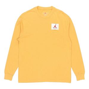 Толстовка Air Jordan Logo Print Crew-neck Sports 'Flight Yellow', желтый