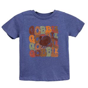 Молодежная футболка с короткими рукавами и рисунком Gobble Turkey The Juniper Shop, цвет Heather Navy