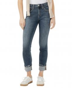 Женские джинсы Beau High Rise Slim Leg Luxe Stretch Jeans с высокой посадкой и зауженными штанинами Silver Jeans Co, Aria