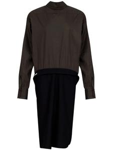 Maison Margiela платье миди со вставками, черный