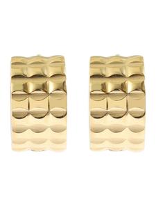 Adeliás Серьги унисекс - серьги-кольца на шарнирах из нержавеющей стали с золотым покрытием