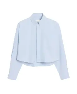 Прозрачная голубая рубашка на пуговицах Ami Paris, синий