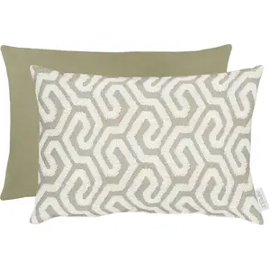 Декоративная подушка Tiago с двухсторонним чехлом и наполнителем, 1 штука Apelt, Beige + gemustert