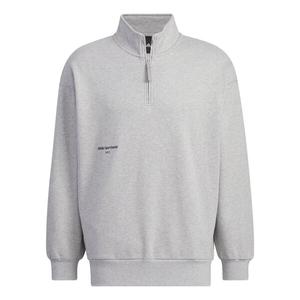 Свитера спортивная одежда полумолния круглый свитшот Adidas, серый