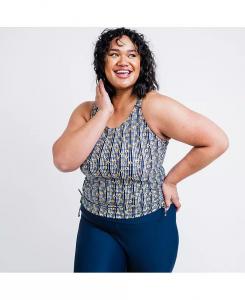 Купальный топ Maya Tankini больших размеров со съемными чашками Calypsa, мультиколор
