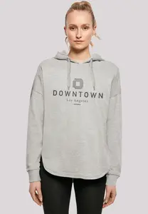 Толстовка F4NT4STIC "Downtown LA OVERSIZE HOODIE", принт, серый