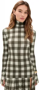 Norma Kamali Женская водолазка с длинным рукавом Slim Fit