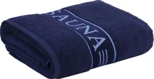 Полотенце для сауны Möve "Möve", (1 шт.), с надписью "Сауна" по краю 80х200 см (1 шт.), цвет deep sea