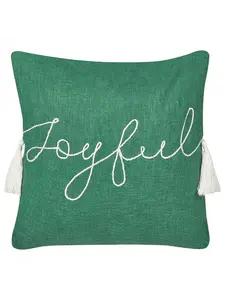 Декоративная подушка Beliani Deko ELETTARIA, цвет grün/weiß