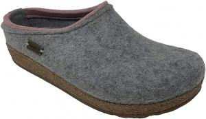 Тапочки HAFLINGER Kris Felt из шерсти унисекс, серебристо-серый