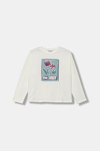 Хлопковый лонгслив Mayoral, белый