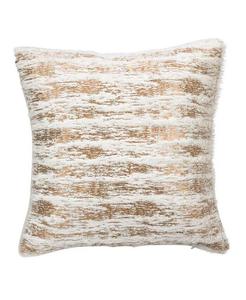 Декоративная подушка из искусственного меха с принтом из матовой металлизированной фольги, 15 x 15 дюймов Saro Lifestyle, золотой