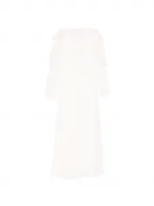 Макси-платье с оборками Forte Forte, белый