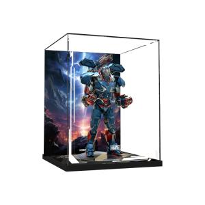 For The Marvel Iron Man Patriot 2.0 Collection One Size Figure Mystery Box Acrylic Display Case Model Accessories KGBOX
