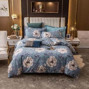 FGDSEEEKJUFHH Комплект постельного белья из мягкой хлопковой ткани с плотным двойным покрывалом