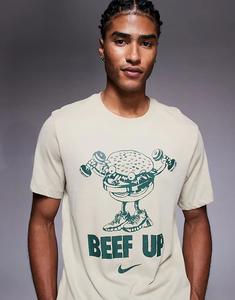 Футболка Nike Training Dri-FIT с принтом цвета хаки