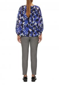 Блуза MIT RAFFUNGEN UND ELASTISCHEN BÜNDCHEN s.Oliver BLACK LABEL, антрацит