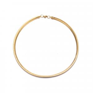 Многослойное ожерелье Omega с покрытием из 18-каратного золота, устойчивое к потускнению Adornia, золотой