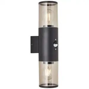 Настенный светильник двойной Brilliant Sergioro, черный матовый