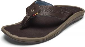 Мужские пляжные сандалии OLUKAI Kipi, водоотталкивающие шлепанцы, быстросохнущий материал и поддержка свода стопы, комфорт на весь день