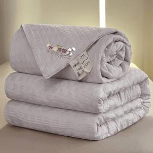 Fuanna Одеяло на зиму из соевого волокна, 200×230 см, вес 2 кг, с молнией, утепленное, серое