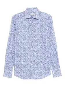 Рубашка с цветочным принтом Paul & Shark, синий